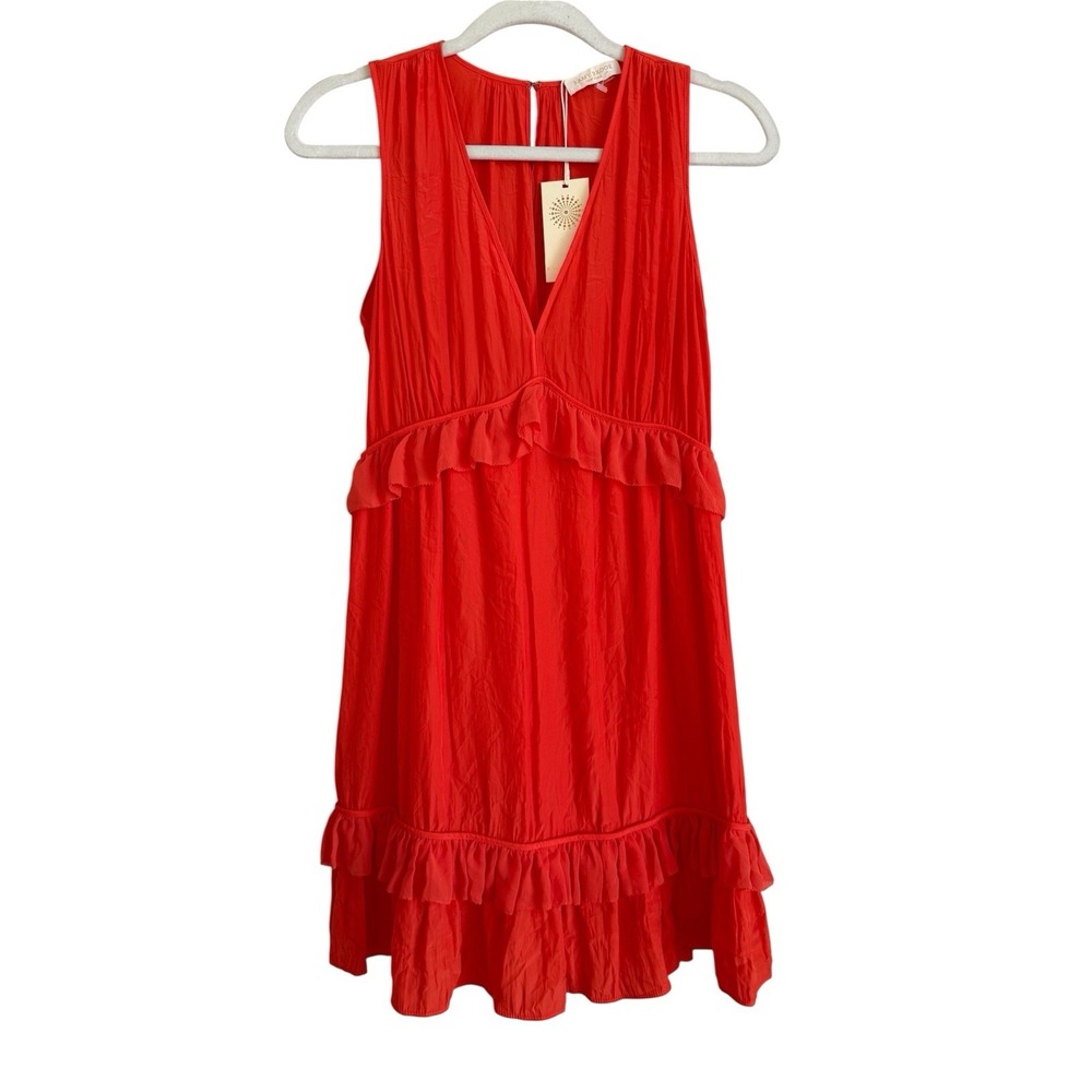Ramy Brook Moira Sunset Mini Dress Women Size 2 Tiered Ruffle Fairy Cocktail NEW
